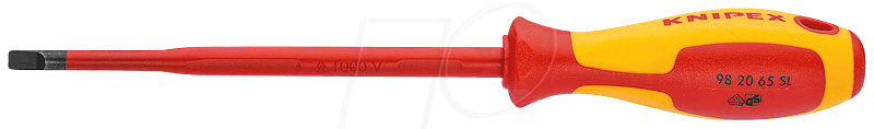 Wkrętak płaski slim z izolacją 1000V 100mm 4 mm