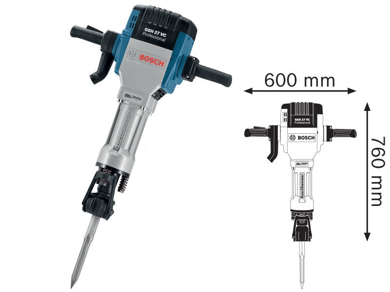 Młot udarowy kujący HEX GSH27VC 2000W HEX 28mm