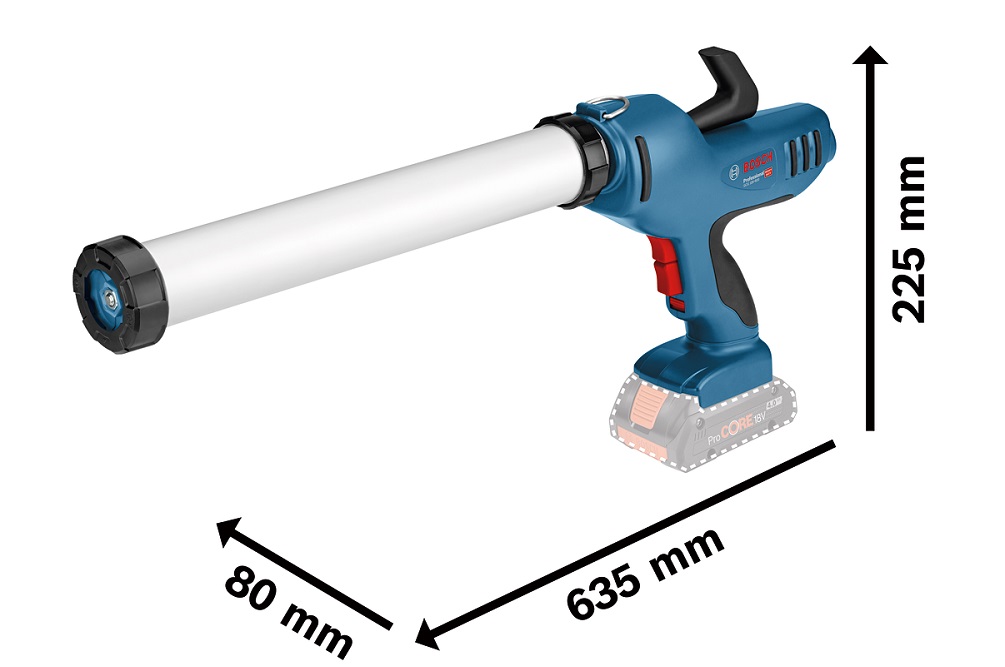 Pistolet do silikonu i kleju GCG-600 18V 0*AH