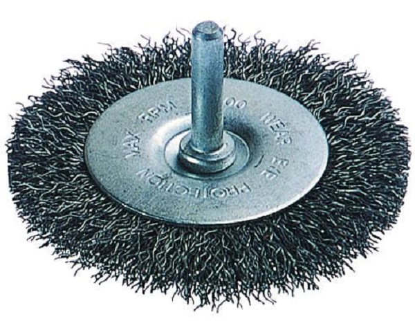 Szczotka tarczowa 100mm/20mm Wolfcraft drut falisty