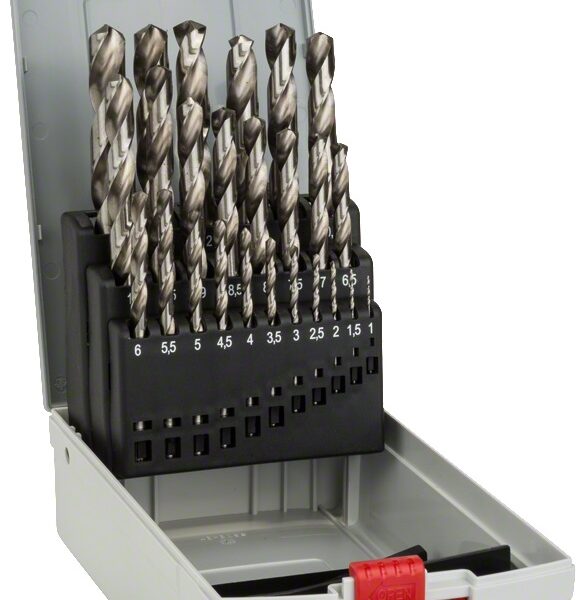 Komplet wierteł do metalu hss-g zestaw 25 szt