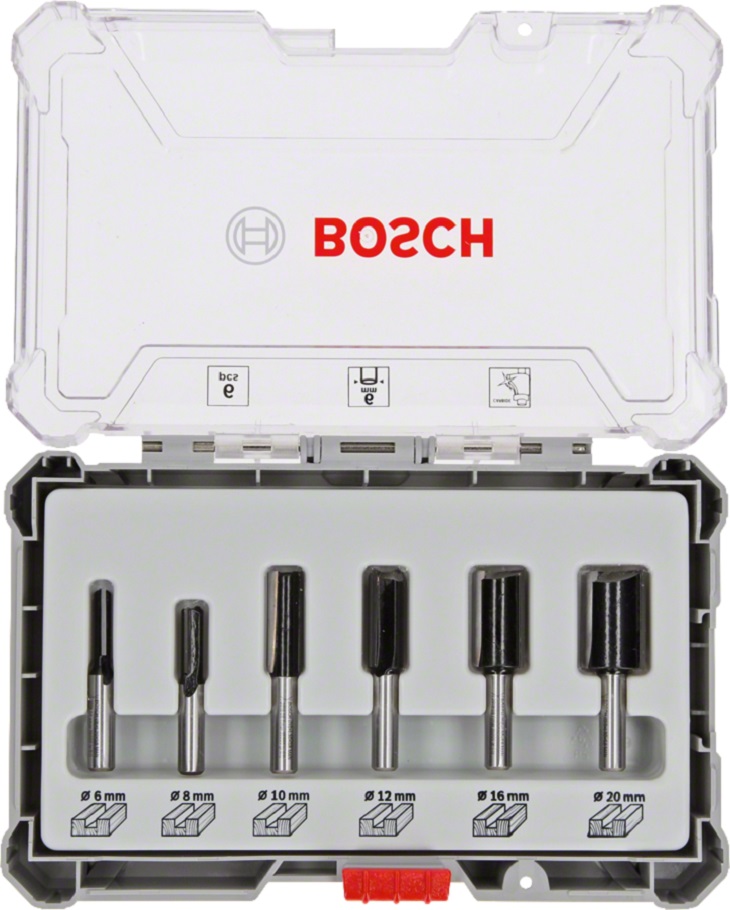 Zestaw frezów 6 szt. uchwyt 6mm