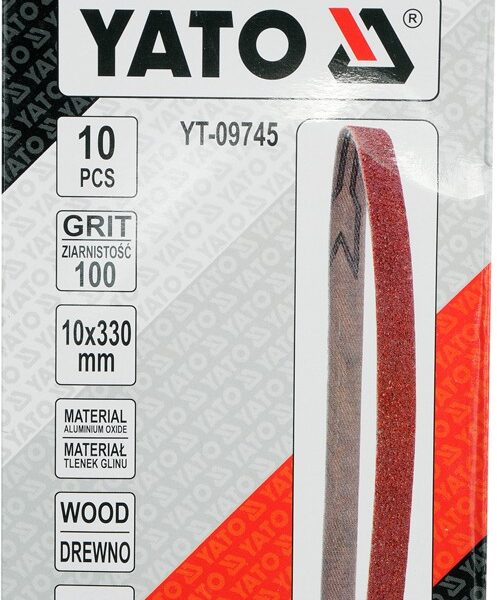 Taśma ścierna bezkońcowa 10szt P100 10*330mm