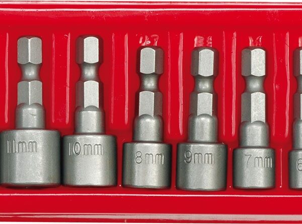 Nasadki 5-13mm mocowanie 1/4 8 sztuk