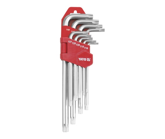 Klucze torx T10-T50 długie zestaw 9-CZĘŚCIOWY