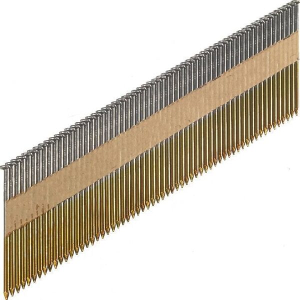 Gwoździe gładkie łączone papierem 3000szt 3.3*90mm 34°
