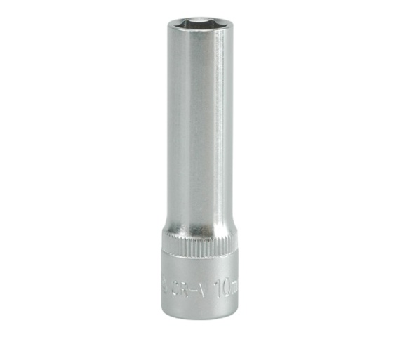 Nasadka długa 6-KĄTNA chromowana 3/8'' 10mm