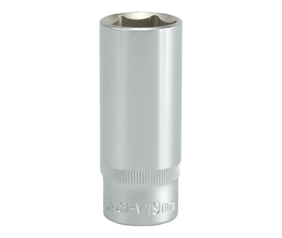 Nasadka długa 6-KĄTNA chromowana 3/8'' 19mm