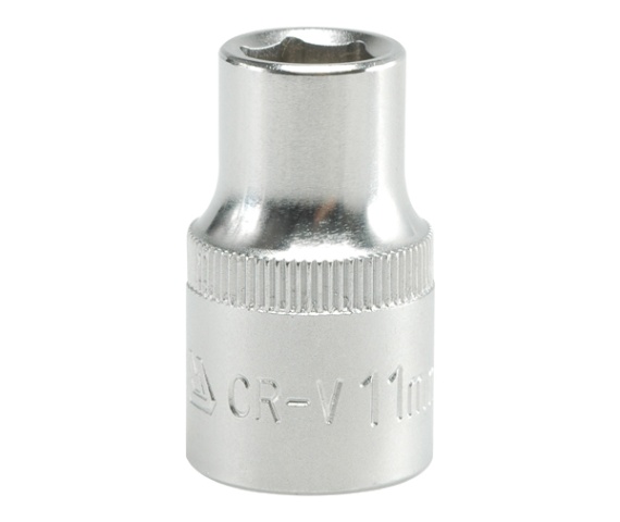 Nasadka krótka 6-KĄTNA chromowana 1/2'' 11mm