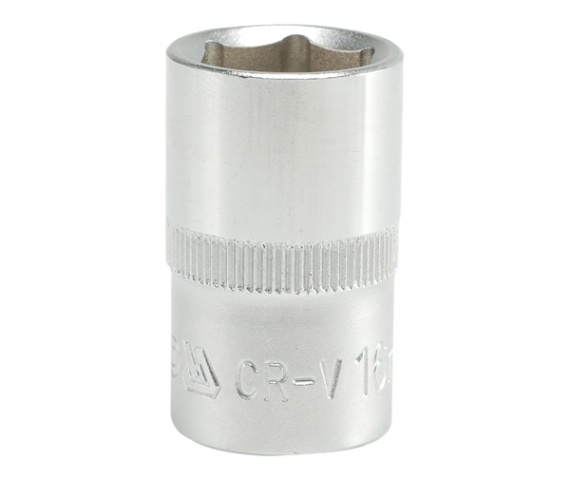 Nasadka krótka 6-KĄTNA chromowana 1/2'' 16mm