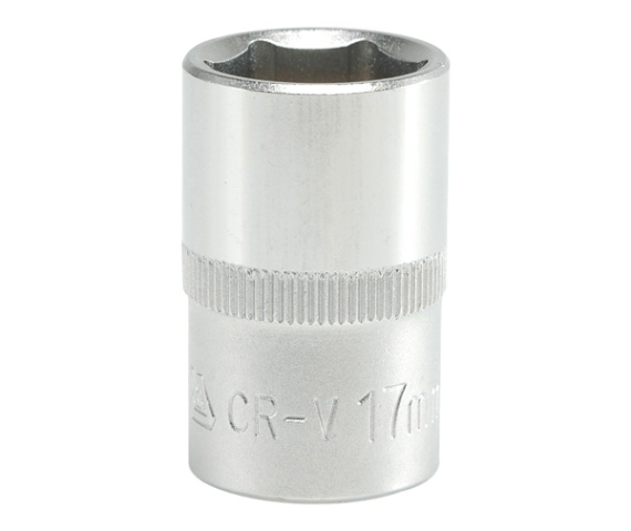 Nasadka krótka 6-KĄTNA chromowana 1/2'' 17mm