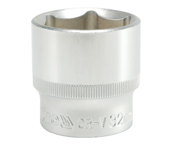 Nasadka krótka 6-KĄTNA chromowana 1/2'' 32mm