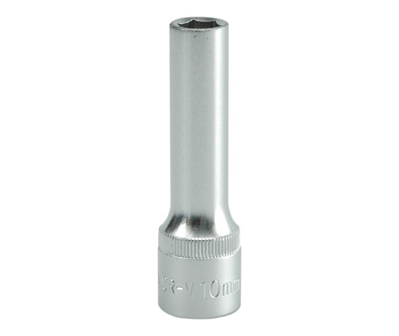 Nasadka długa 6-KĄTNA chromowana 1/2'' 10mm