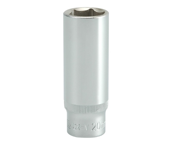 Nasadka długa 6-KĄTNA chromowana 1/2'' 20mm