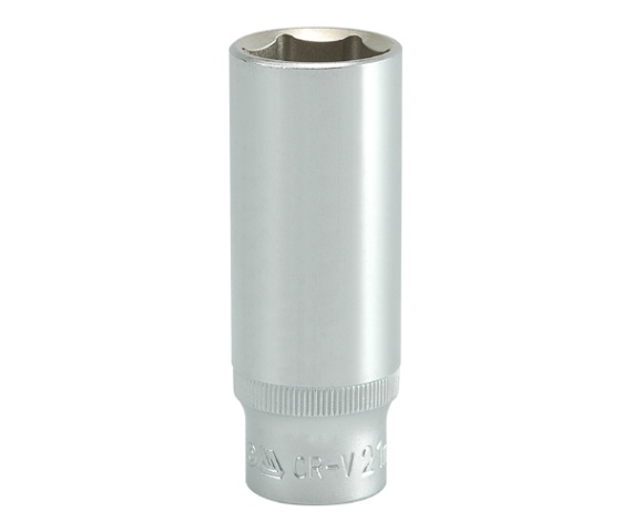 Nasadka długa 6-KĄTNA chromowana 1/2'' 21mm
