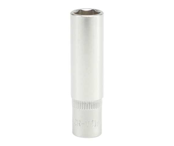 Nasadka długa 6-KĄTNA chromowana 1/4'' 10mm