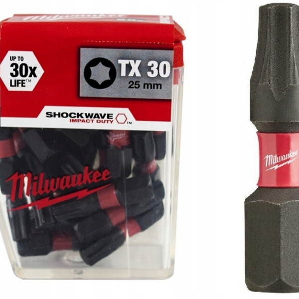 Bit, grot, końcówka torx TX30 25mm 25szt.
