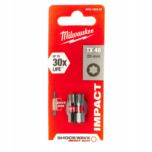 Bit, grot, końcówka torx TX40 25mm 2 szt.