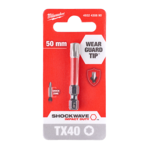 Bit, grot, końcówka torx TX40 50mm 1 szt.