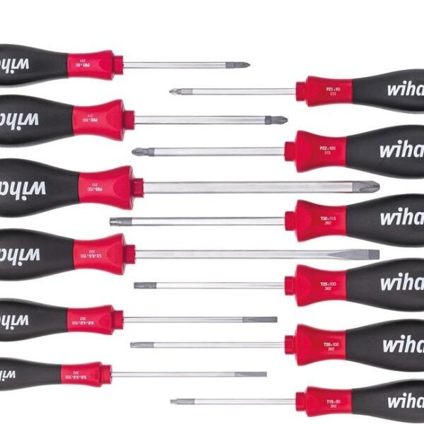 Zestaw wkrętaków softfinish 12 części