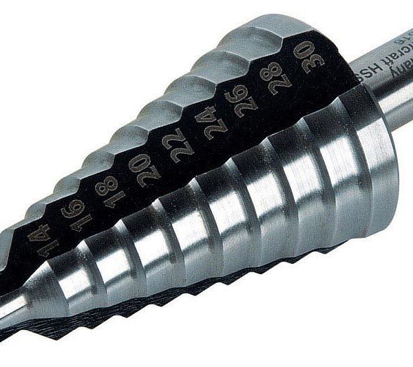 Wiertło stopniowe HSS 8-30mm trzpień 10mm