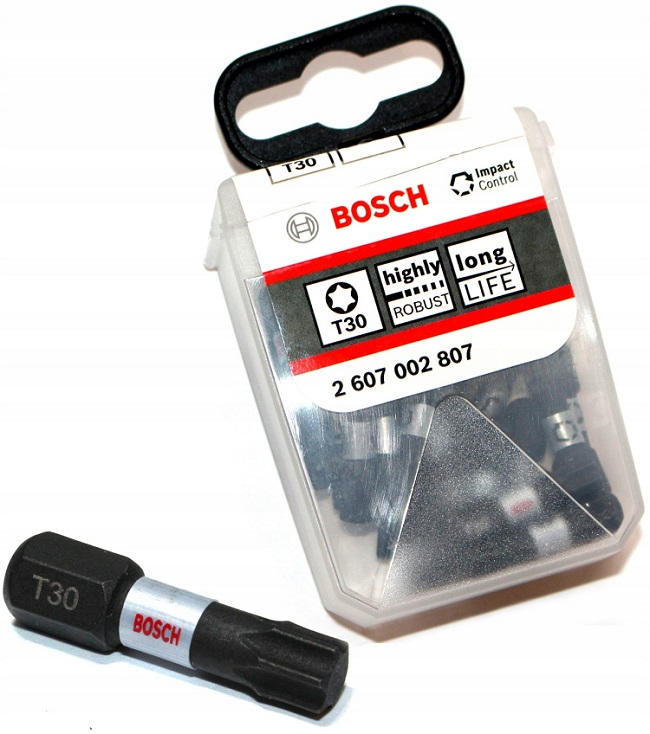 Bit, grot, końcówka T30 25mm IMP 25PCS