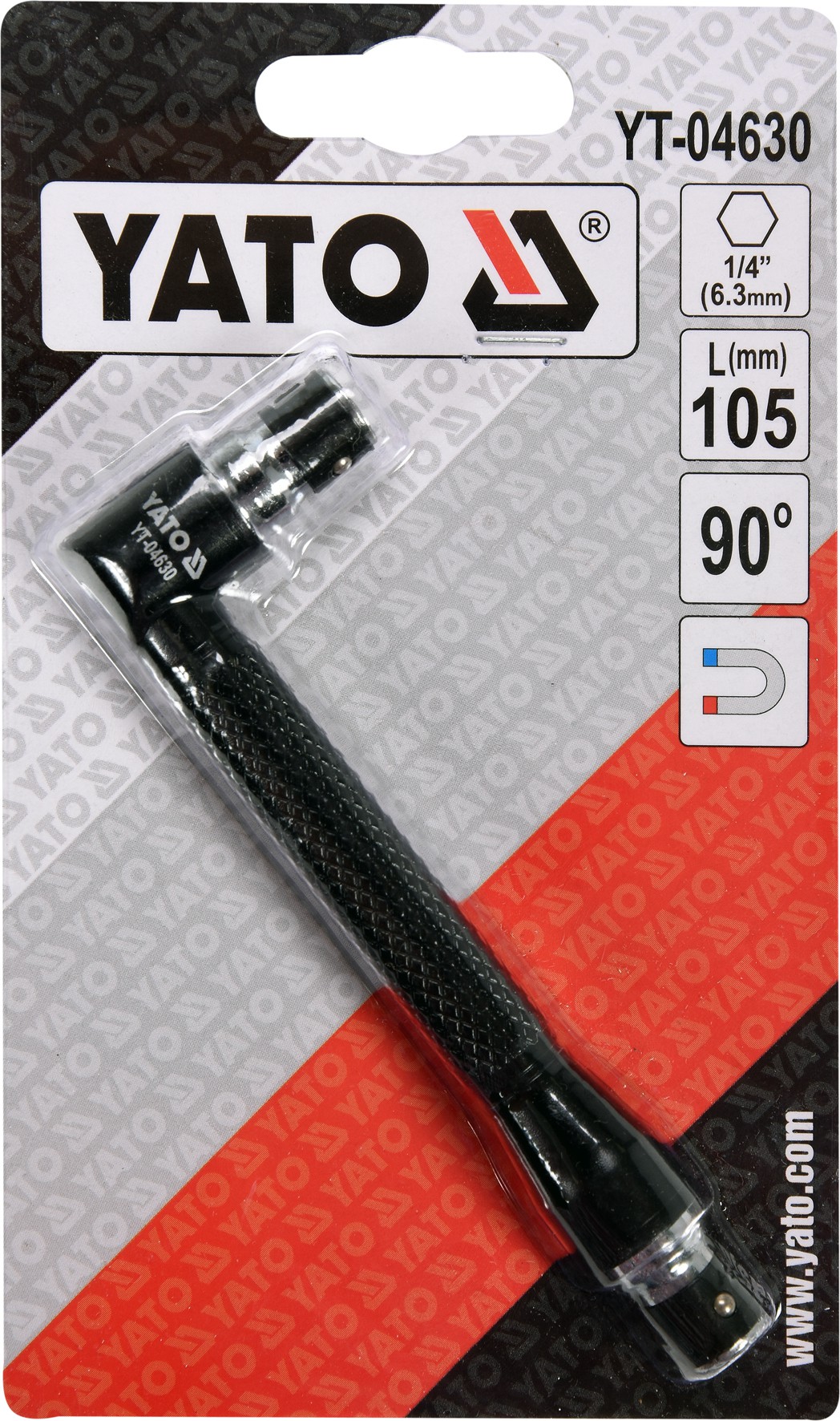 Wkrętak kątowy do końcówek 1/4''