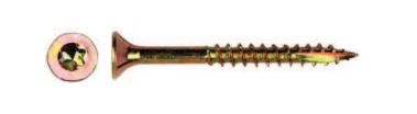 Wkręt do drewna ocynk żółty na torx PFS+ T20 4.5*70mm