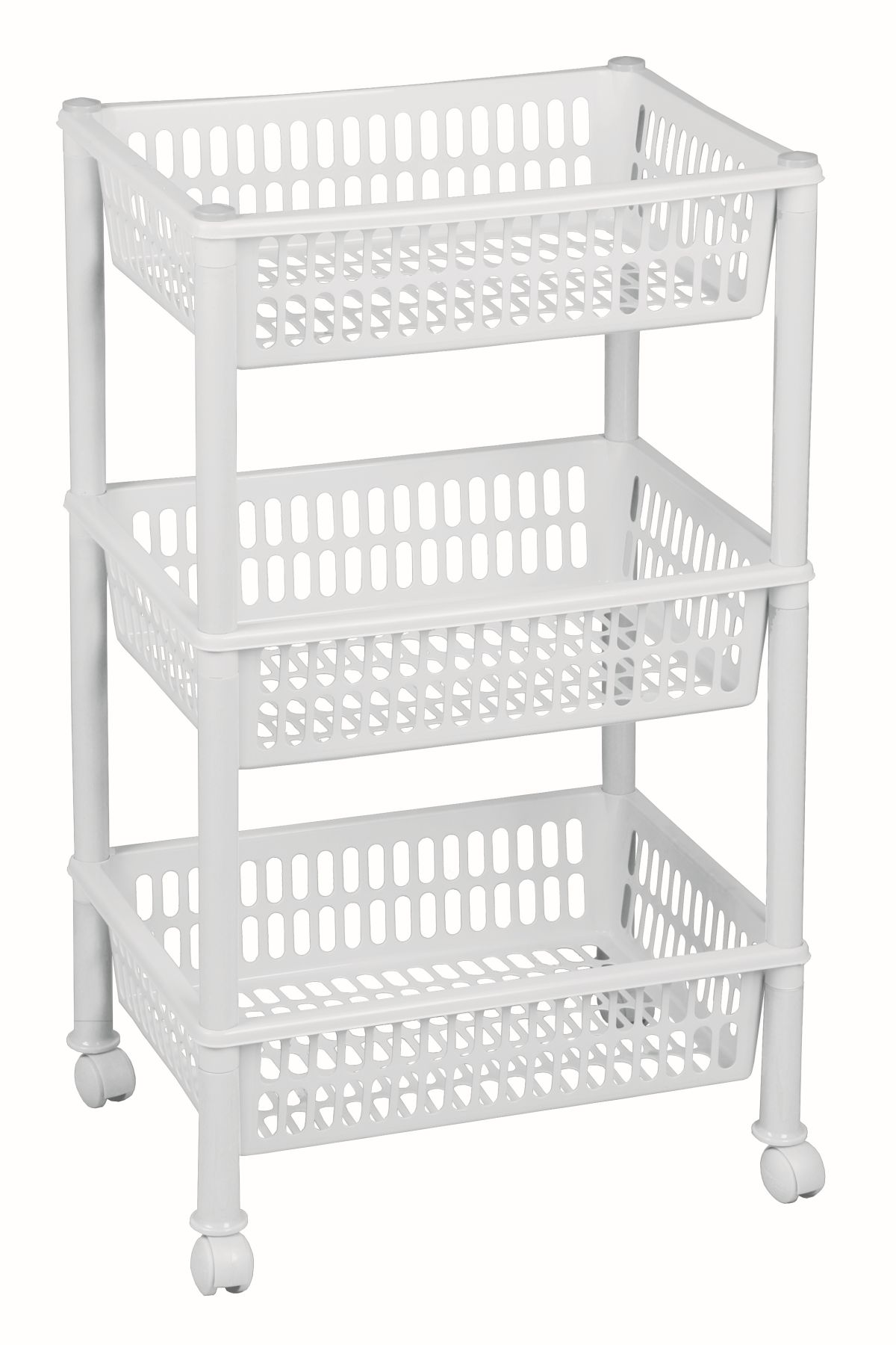 Regał, stojak trolley jumbo ECO, biały