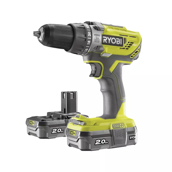 Aku. wiertarko-wkrętarka udar. R18PD3-220S 18V 2*2.0AH ONE+
