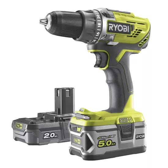 Aku.wiertarko-wkrętarka R18DD3-252S 18V 1*5.0AH 1*2.0AH ONE+