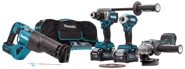 Zestaw combo 40V XGT DF001g+TD001g+GA005g+JR001g 2*4.0AH TOR