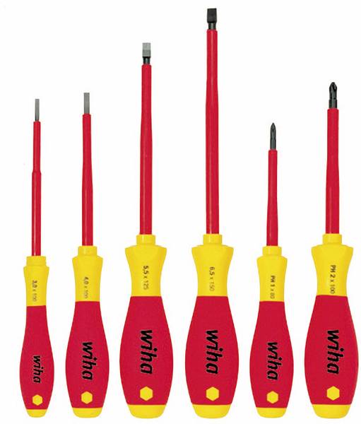 Zestaw wkrętaków softfinish electric płaski 6 części