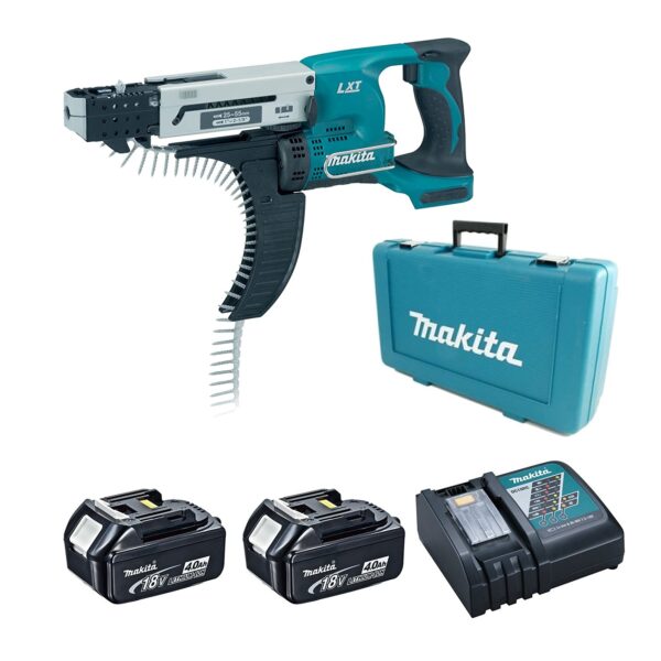 Wkrętarka akumulatorowa z magazynkiem 18V  li-ion  2*3.0AH