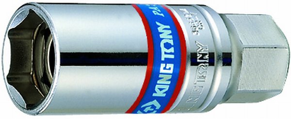 Nasadka do świec 3/8'' 21mm*68mm 6-KĄTNA, chrom