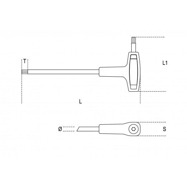 Klucz trzpieniowy kątowy 4.0mm
