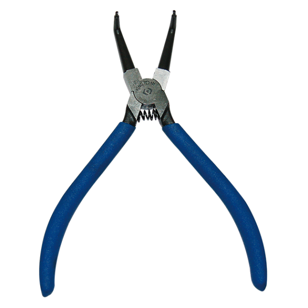Szczypce do pierścieni segera wewnętrznych wygięte 170mm PCV
