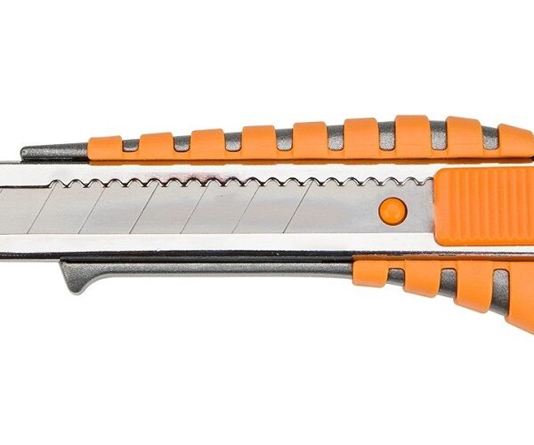 Nóż, nożyk z ostrzem łamanym 18 MM, metalowy korpus
