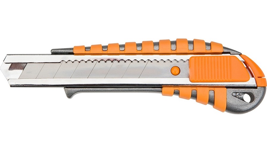 Nóż, nożyk z ostrzem łamanym 18 MM, metalowy korpus
