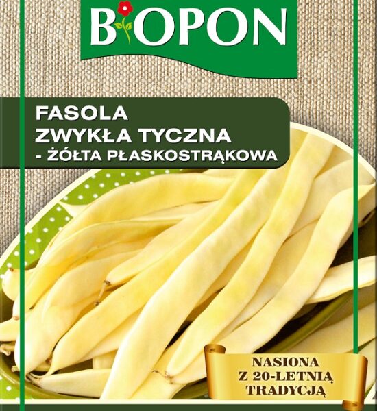 Fasola zwykła, tyczna żółta. płaskostrąkowa 10g