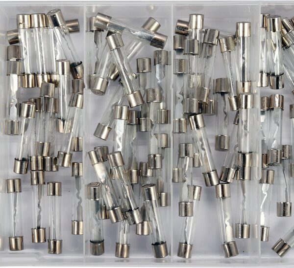 Zestaw bezpieczników szklanych 6X30mm 120 sztuk MIX