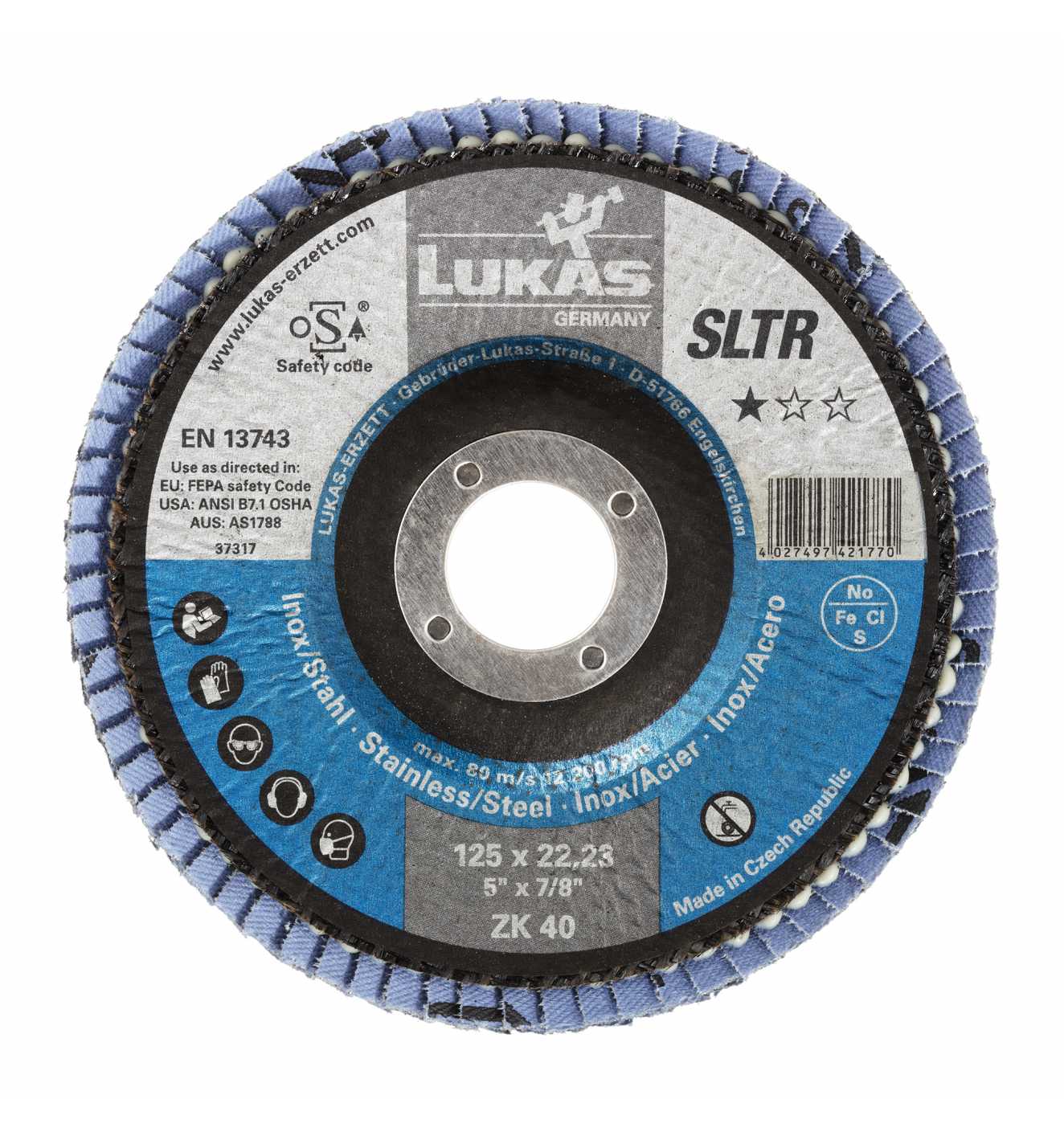 Lamelka sltr base-x granulacja 80 125mm