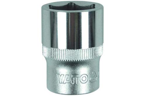 Nasadka krótka 6-KĄTNA chromowana 1/2'' 9mm