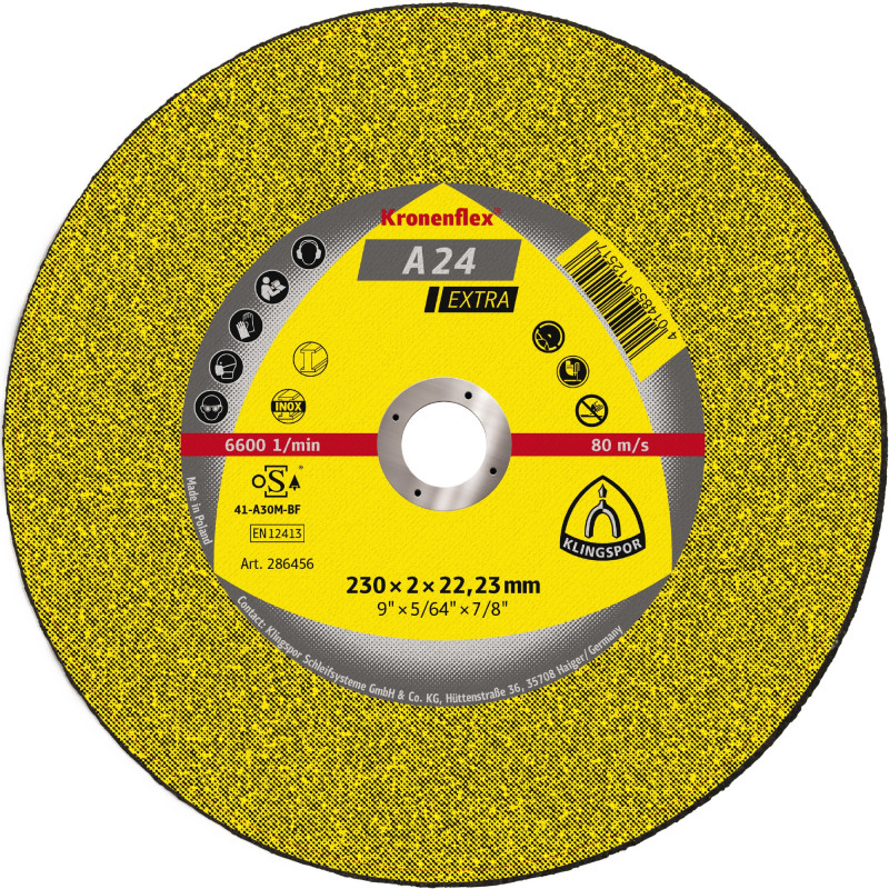 Tarcza płaska A24EX T1A 125*2.5*22 242138