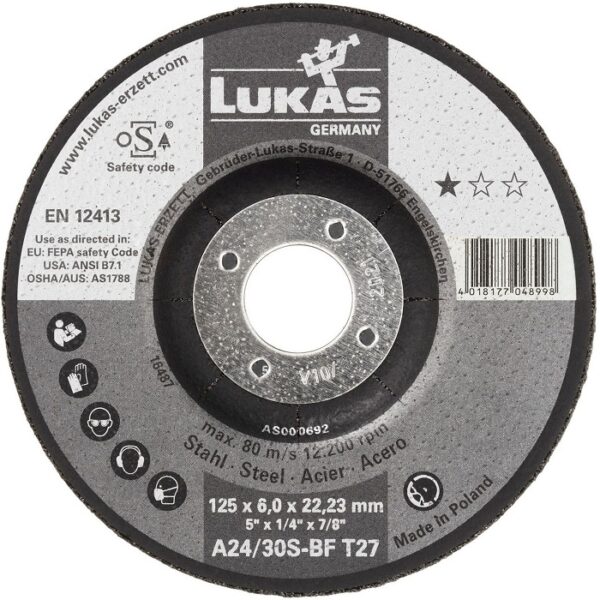 Tarcza wypukła T27 115*6.0*22 A24/30S-BF premiumflex