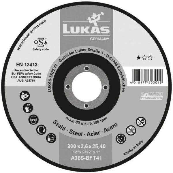 Tarcza płaska T1A 400*4.0*32 A30T-BF premiumflex
