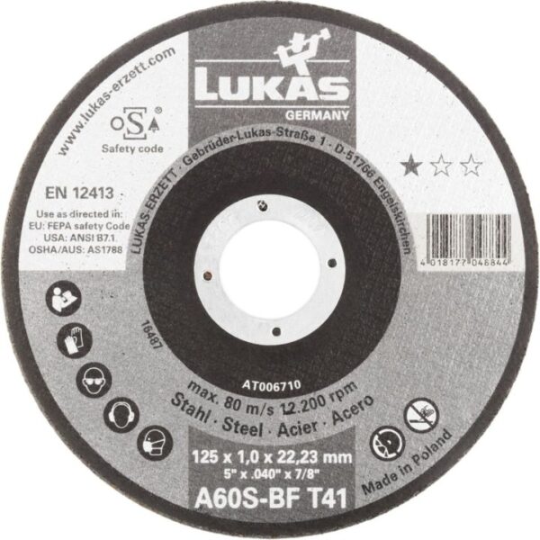 Tarcza płaska T1A 115*1.0*22 A60S-BF premiumflex