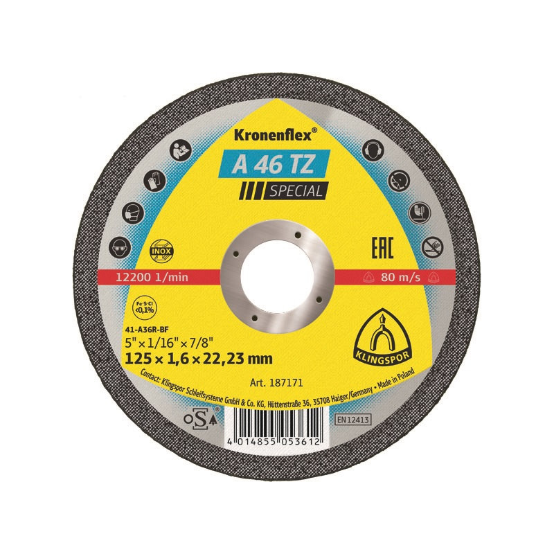 Tarcza płaska A46TZ T1A 230*1.9*22 224084