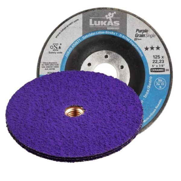 Ściernica talerzowa purple grain multi ceramic M14 125mm P36
