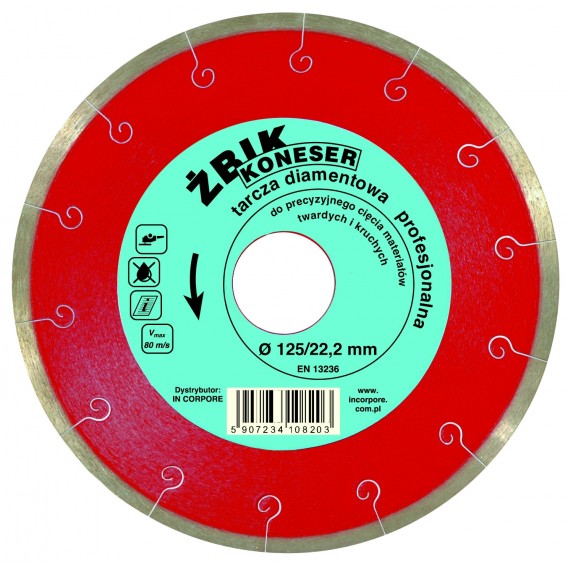 Tarcza diamentowa gładka żbik koneser 230mm